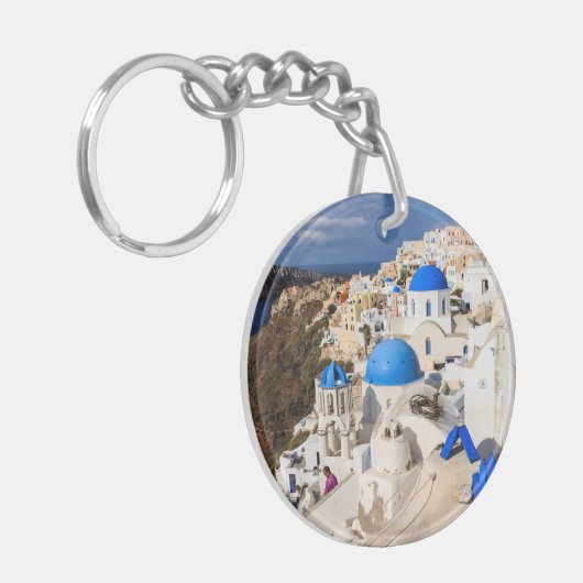 Traditionele Griekse huizen Sleutelhanger (Voorkant Links)