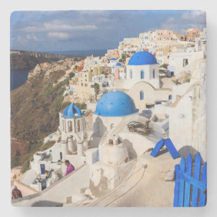 Traditionele Griekse huizen Stenen Onderzetter