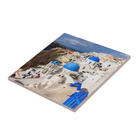 Traditionele Griekse huizen Tegeltje (Zijkant)