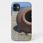 Traditionele Griekse Terracotta Pot op strand Case-Mate iPhone Case (Achterkant)