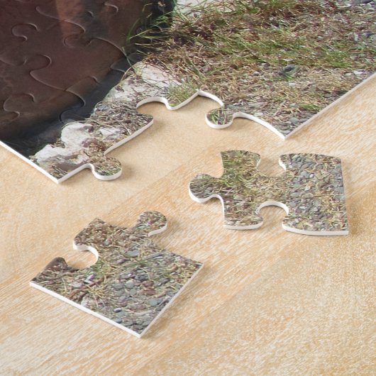 Traditionele Griekse Terracotta Pot op strand Legpuzzel (Zijkant)