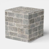 Traditionele Grijze Baksteen Favor Box Bedankdoosjes (Achterkant)