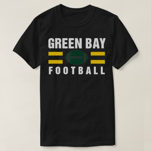 Traditionele Groene Bay City Wisconsin Fan T-shirt (Design voorkant)