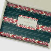 traditionele groene botanische kerstvakantie tissuepapier