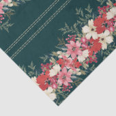 traditionele groene botanische kerstvakantie tissuepapier (Detail)