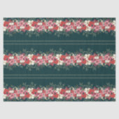 traditionele groene botanische kerstvakantie tissuepapier (Voorkant)