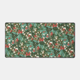 Traditionele Groene Botanische Vakantie Kerstmis Bureaumat