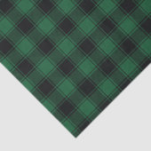 Traditionele groene en zwarte Buffalo Tartan Plaid Tissuepapier (Detail)