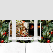 Traditionele groene Holly vakantiefoto