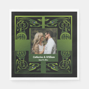 Traditionele groene Iers Keltisch Servet