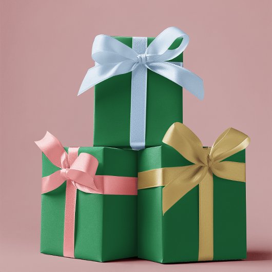 Traditionele groene inpakpapier vellen