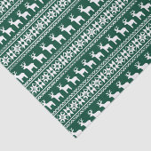 Traditionele groene kerstrendierssnowflake tissuepapier (Detail)