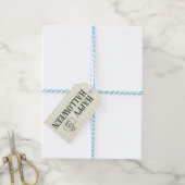 Traditionele groene pompoencandy labels cadeaulabel (Met Touw)