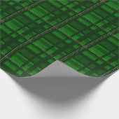 Traditionele groene vlekmadraffia cadeaupapier (Hoek)