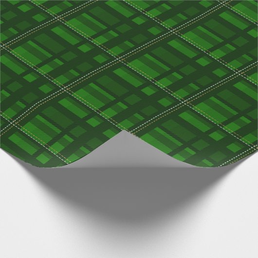 Traditionele groene vlekmadraffia cadeaupapier (Hoek)