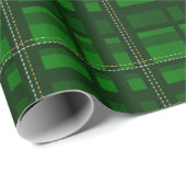 Traditionele groene vlekmadraffia cadeaupapier (Rol Hoek)