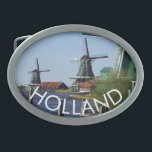 Traditionele groene witte Nederlandse windmolens F Gesp<br><div class="desc">Als u op vakantie of vakantie in Nederland bent, bezoek dan de beroemde houten windmolens van het openluchtmuseum van de Zaanse Schans. Dit zijn echt werkende originele windmolens uit de Gouden Eeuw van Nederland. De Zaanstreek ontleent zijn naam aan de rivier de Zaan, een brede en luie wetland rivier waarlangs...</div>