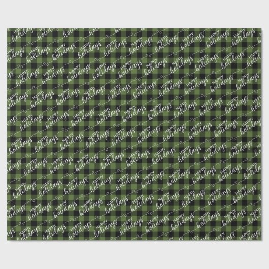 Traditionele groene zwarte buffelbus cadeaupapier (Vlak)