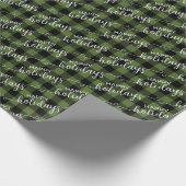 Traditionele groene zwarte buffelbus cadeaupapier (Hoek)