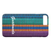 Traditionele Guatemalteekse weefsels weven aangepa Case-Mate iPhone Case (Achterkant (Horizontaal))