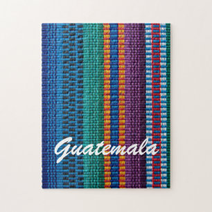 Traditionele Guatemalteekse weefsels weven aangepa Legpuzzel