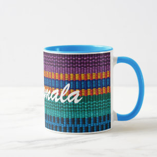 Traditionele Guatemalteekse weefsels weven aangepa Mok