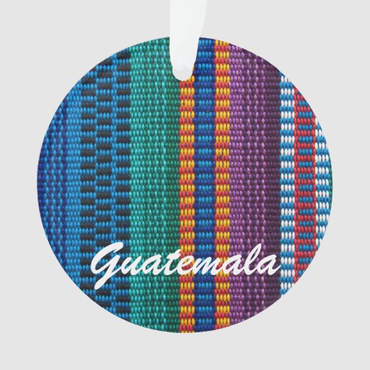Traditionele Guatemalteekse weefsels weven aangepa Ornament (voorkant)
