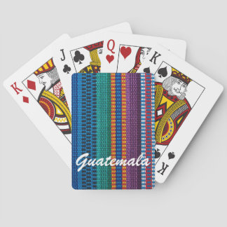 Traditionele Guatemalteekse weefsels weven aangepa Pokerkaarten