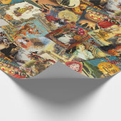 Traditionele halloween-ontkoppeling cadeaupapier (Hoek)