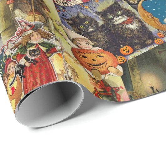 Traditionele  halloween-ontkoppeling cadeaupapier (Rol Hoek)