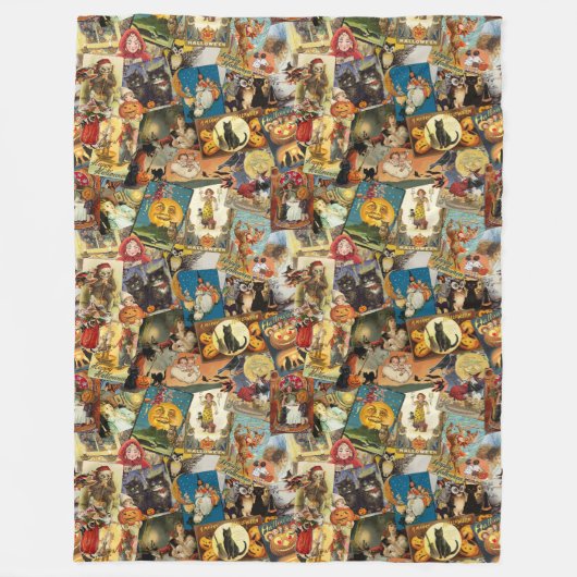 Traditionele  halloween-ontkoppeling fleece deken (Voorkant)