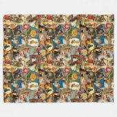 Traditionele  halloween-ontkoppeling fleece deken (Voorkant (Horizontaal))