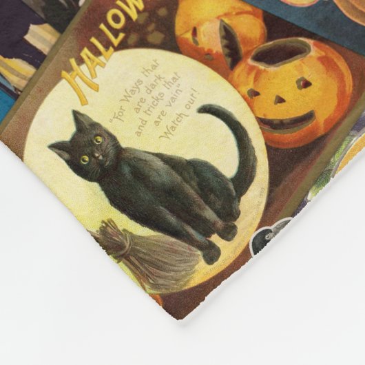 Traditionele  halloween-ontkoppeling fleece deken (Hoek)