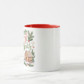 Traditionele handlettering Kerst gingerbread Mok (Midden)