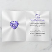 Traditionele Happy 33e bruiloft Jubileum Kaart (Binnen)