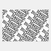 Traditionele Happy Birthday-ballonnen Inpakpapier Vel (Voorkant 2)