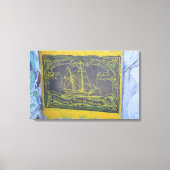 Traditionele Harbour Art Canvas Afdruk (Voorkant)