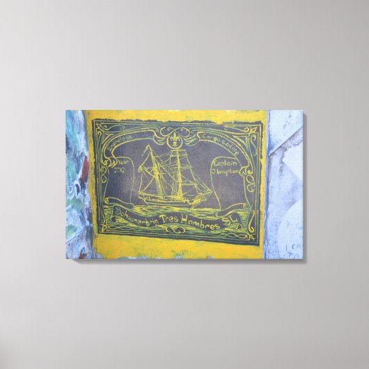 Traditionele Harbour Art Canvas Afdruk (Voorkant)