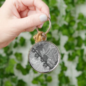 Traditionele Hawaïaanse Monstera Tapa Sleutelhanger (Hand)