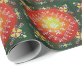 Traditionele heidense Letse volkskunst met symbole Cadeaupapier (Rol Hoek)