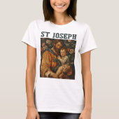 Traditionele Heilige Jozef en Baby Jezus T-shirt (Voorkant)