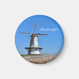 Traditionele hollandwindmolen magneet