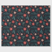 Traditionele  Holly Christmas Gift Wrap Cadeaupapier (Vlak)