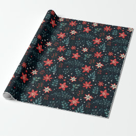 Traditionele  Holly Christmas Gift Wrap Cadeaupapier