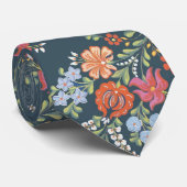 Traditionele Hongaarse Floral-motieven Stropdas (Opgerold)