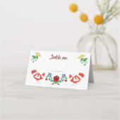 Traditionele Hongaarse Floral Plaatskaartje (Achterkant)