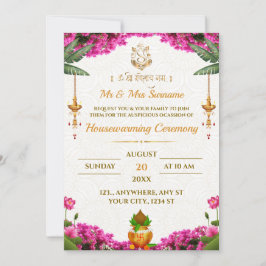 Traditionele housewarming Kaart