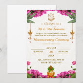 Traditionele housewarming Kaart (Voorkant / Achterkant)