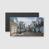 Traditionele houten huizen in het dorp Marken (Voorkant / Achterkant)