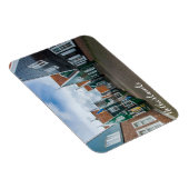 Traditionele houten huizen in het dorp Marken Magneet (Rechterzijde)